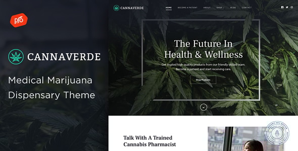 Cannaverde 1.9 - Medical Marijuana Dispensary WordPress Theme