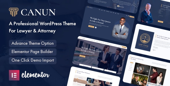 Canun 1.0.7 - Lawyer & Attorney WordPress Theme