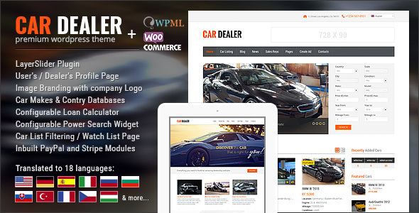 Car Dealership Automotive WordPress Theme  Responsive
