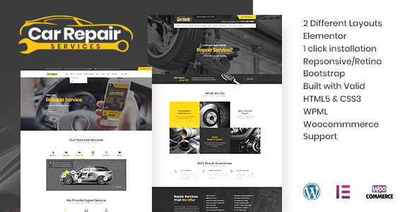 Car 34.0 - Repair Services & Auto Mechanic WordPress Theme  RTL