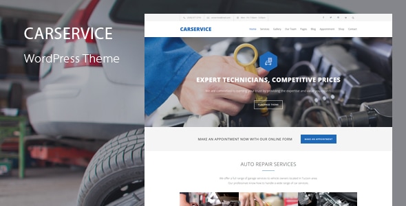 Car Service 6.9 Mechanic & Auto Repair WordPress Theme