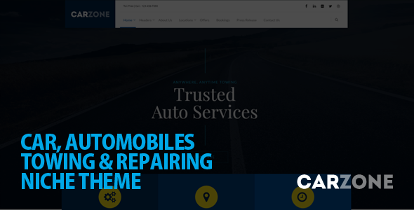 Car Zone 4.1 - Towing & Repair WordPress Theme