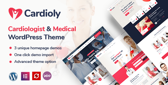 Cardioly 3.6 - Cardiologist and Medical WordPress theme
