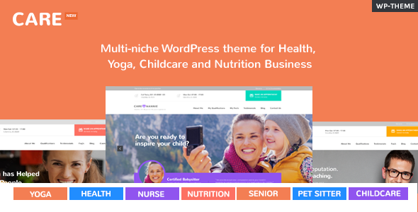 Care  Multi-Niche WordPress Theme for Small Business
