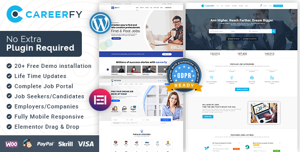 Careerfy 6.7 - Job Board WordPress Theme