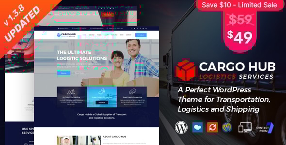 Cargo HUB 1.3.8 - Transportation and Logistics WordPress Theme