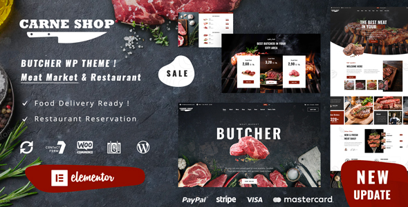 Carne - Butcher & Meat Restaurant WordPress