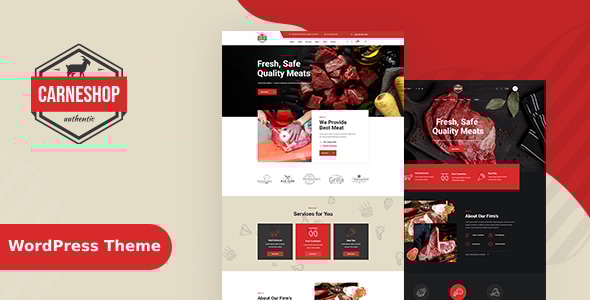CarneShop - Butcher & Meat Shop WordPress Theme  RTL