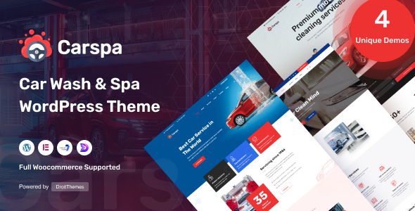 Carspa 1.1.3 - Car Wash & Cleaning WordPress Theme