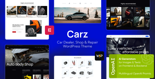 Carz 1.8 - Car Dealer Shop & Repair WordPress Theme