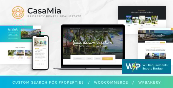 CasaMia 1.1.15 - Property Rental Real Estate WordPress Theme