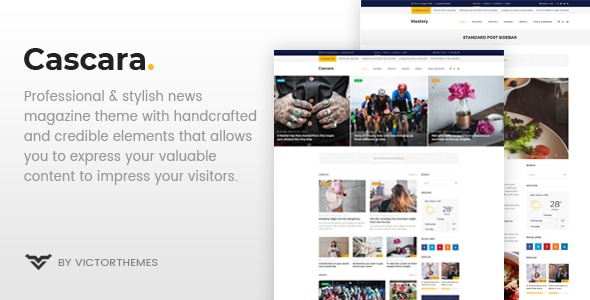 Cascara 1.8 - Blog News & Magazine WordPress Theme