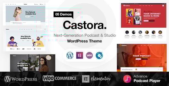 Castora 1.1.0 - Podcast WordPress Theme