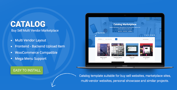 Catalog 3.3.7 - Buy Sell  Marketplace Responsive WordPress Theme