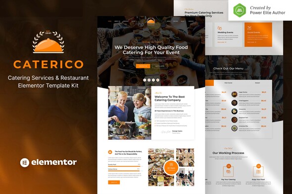 Caterico  Catering Services & Restaurant Elementor Template Kit