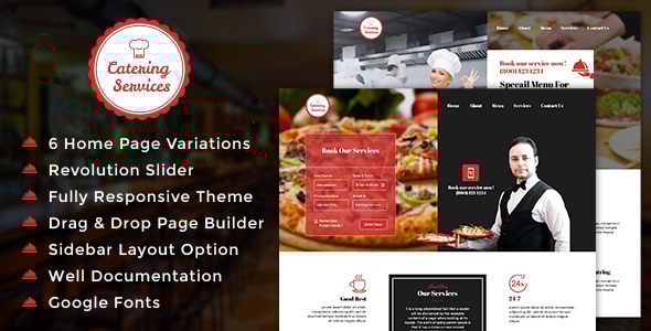 Catering 1.5 - Services WordPress Theme