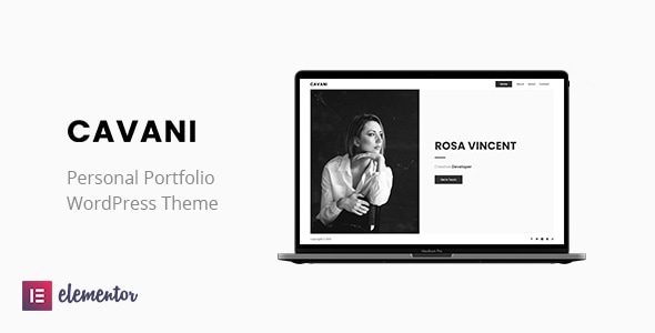 Cavani 1.0.8 - Personal Portfolio WordPress Theme