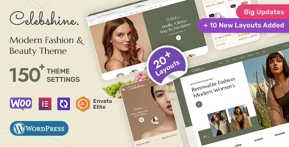 Celebshine 1.1.4 - Multi-purpose WooCommerce Theme for Fashion & Beauty