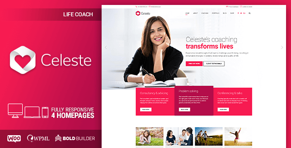 Celeste 7 - Life Coach & Therapist WordPress Theme