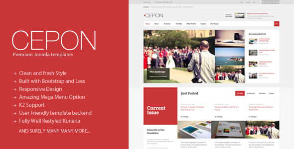 Cepon 1.17.6 - News and Magazine Joomla Templates