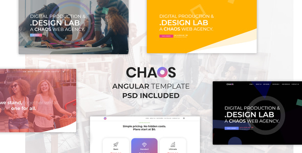 Chaos is One Page Creative Angular Template