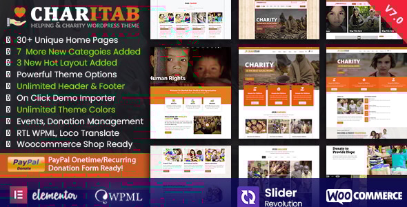 Charitab 8.0 - Nonprofit Charity WordPress Theme