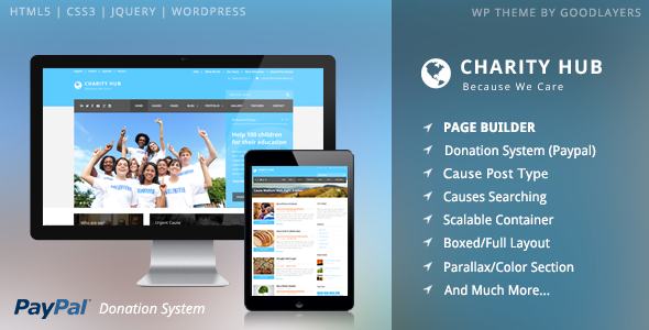Charity Hub 1.0 Nonprofit  Fundraising WordPress