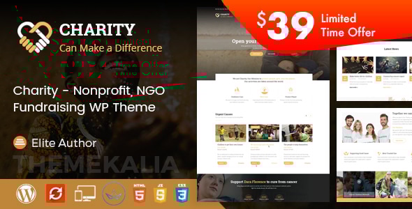Charity 2.6 - Nonprofit and Fundraising WordPress Theme