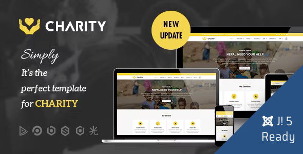 Charity - Nonprofit Fundraising Joomla 5 Template