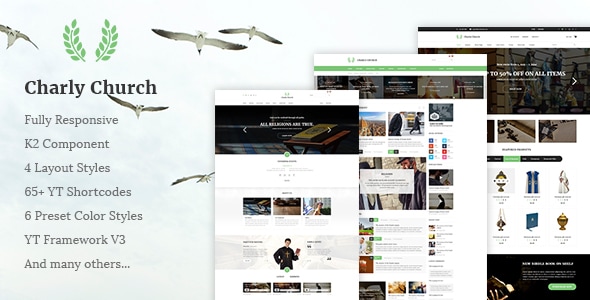 Charly 3.10.1 - Responsive ChurchReligious Joomla Theme