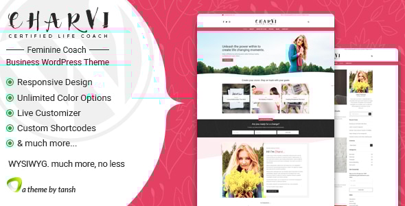 Charvi Coach & Consulting 3.0 - Feminine Business WordPress Theme
