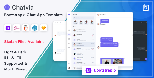 Chatvia 2.6.0 - Bootstrap 5 Chat App Template