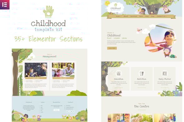 Childhood Kids - Child Care Center Elementor Template Kit