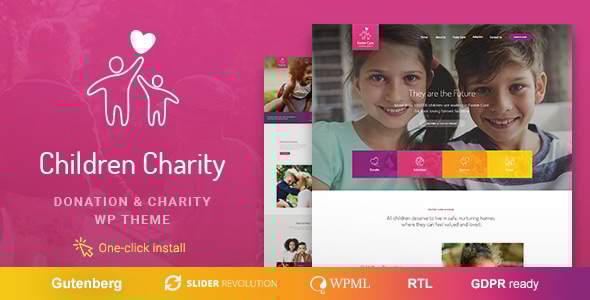 Children Charity 1.3.3 - Nonprofit & NGO WordPress Theme