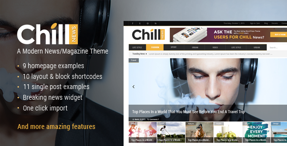 Chill News 2.1 - Magazine WordPress Theme