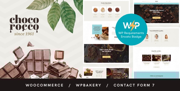 ChocoRocco 1.2.13 - Chocolate & Candy Sweets Shop WordPress Theme
