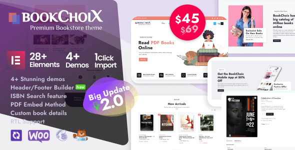 Choix - Bookstore Elementor WooCommerce WordPress Theme