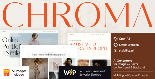 Chroma 1.15 - Photography Portfolio WordPress Theme