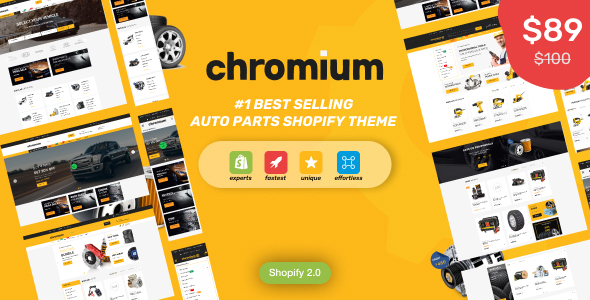 Chromium 2.0 - Auto Parts Shop Shopify Theme