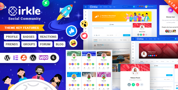 Cirkle 1.1.2 - Social Networking WordPress Theme