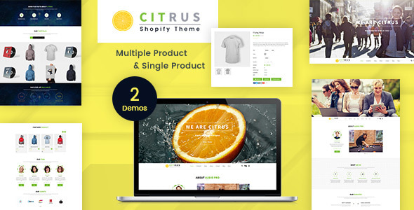 Citrus 2.0 - One Page Shopify Theme