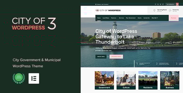 City of WP 3.3 - Municipal & Local Government WordPress Theme