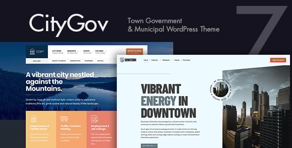 CityGov 7.0 - City Government & Municipal WordPress Theme