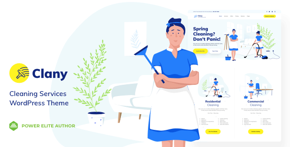 Clany 6.8 - Maid Cleaning Services WordPress Theme