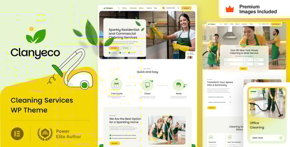 ClanyEco 6.9 - Maid Cleaning Services WordPress Theme