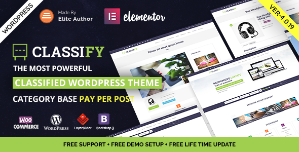 Classify 4.0.19 - Classified Ads WordPress Theme