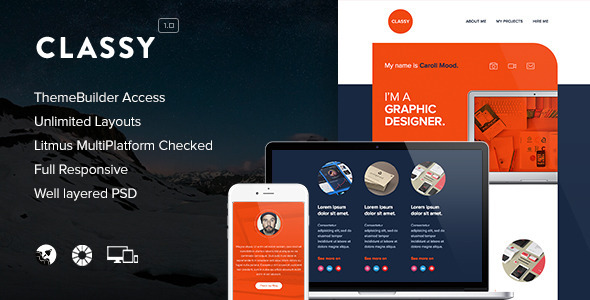 Classy 1.0 - Responsive Email  Themebuilder Access