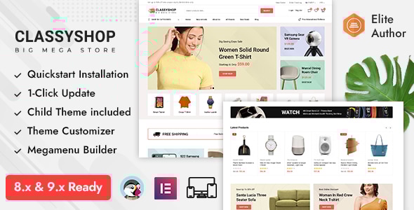 Classyshop 8.0 - Premium Mega Store Prestashop Responsive Theme