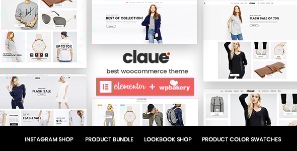 Claue 08.0 Clean Minimal Elementor WooCommerce Theme