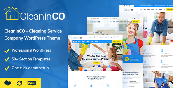 CleaninCO 3.0 - Cleaning Services WordPress Theme